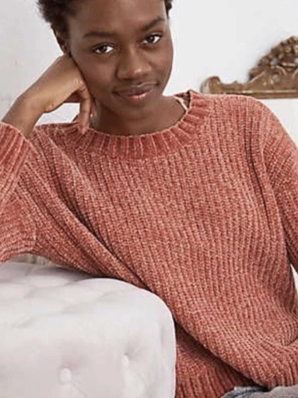 Aerie So Soft Chenille Pullover Sweater - Rust Orange / Brown